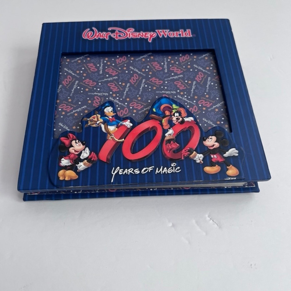 Walt Disney World 100 Years of Magic Photo Album Frame Mickey Minnie and Friends